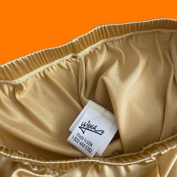 90's vintage gold high waisted mini skirt XL *deadstock* ~runs small~ - Picture 6 of 9